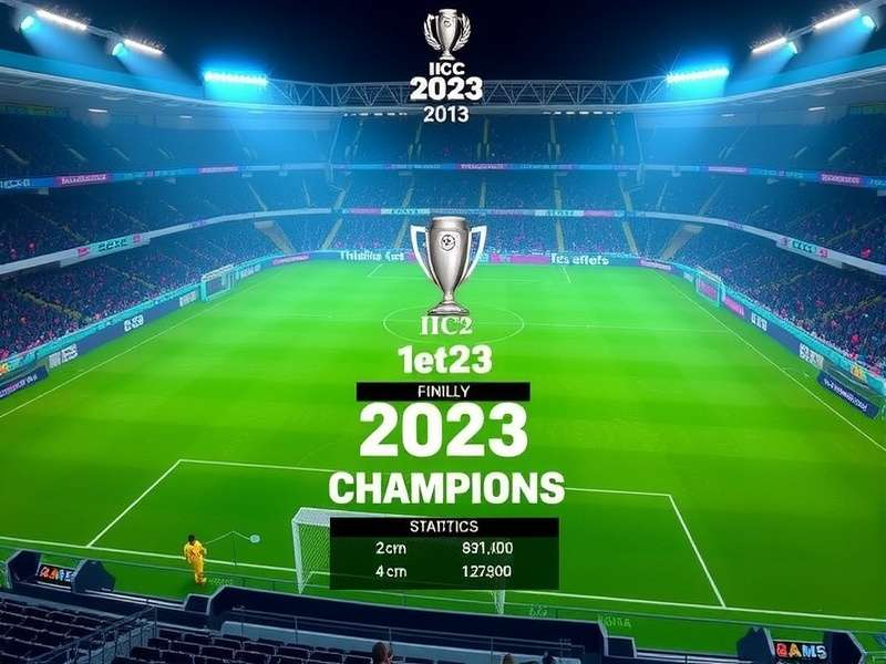 ICC 2023 Champion Stadium View